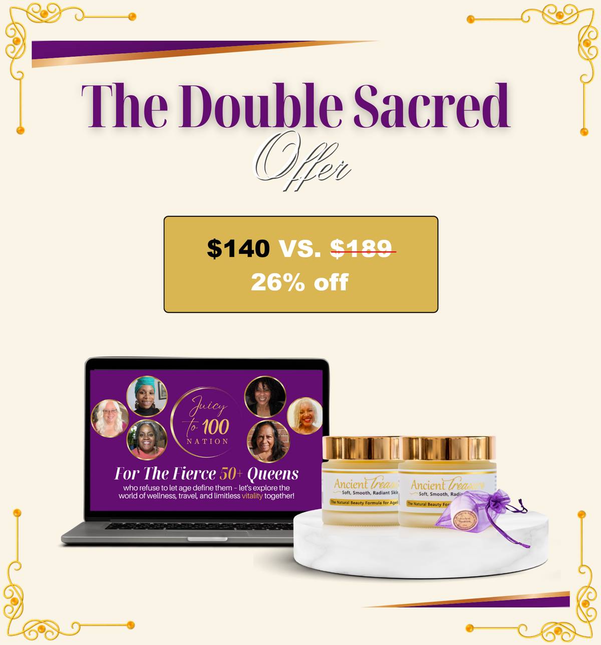 Holiday Special: Two 2oz Jars, Complimentary Gift Size & Shipping Included