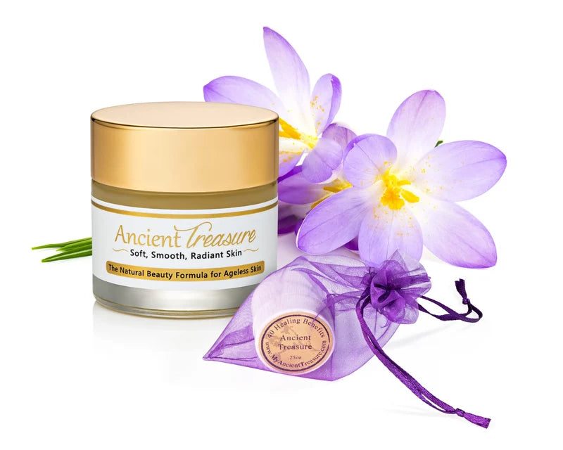End Summer Sale: 2oz jar of Ancient Treasure Sacred Beauty Formula + purse size